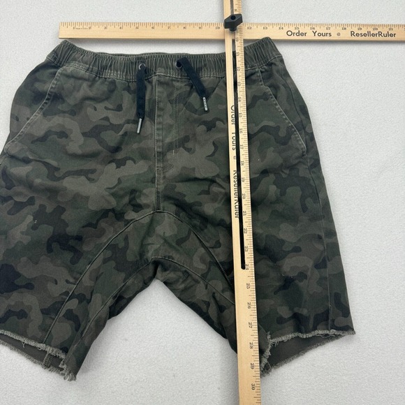 COPY - Zanerobe Shorts Men’s Size 32 Green Camo Pockets Drawstring Elastic Waist - Picture 6 of 8